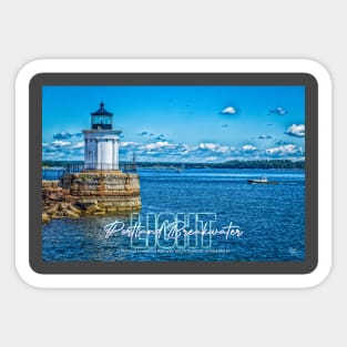 Portland Breakwater Light Sticker